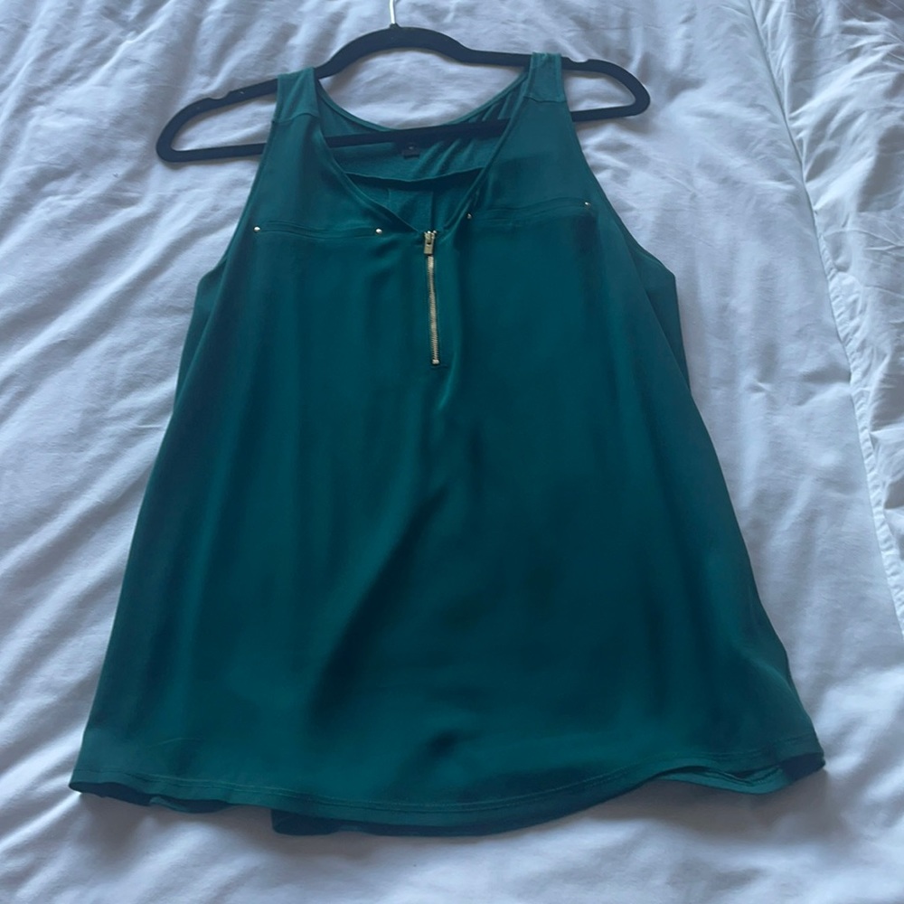 Green dress tank